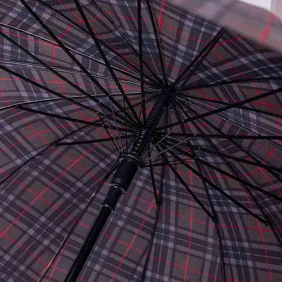 Классический полуавтоматический зонт-трость серый Киев