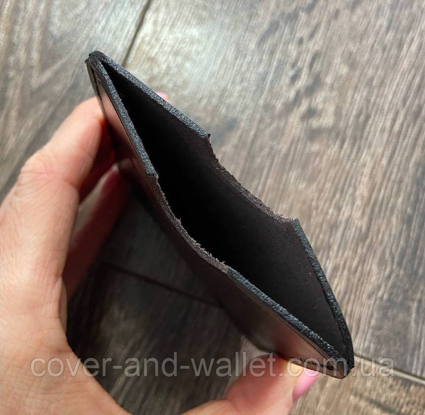 Чохол обкладинка для роздільної здатності на зброю з натуральної шкіри Коричневий Київ - фото 3