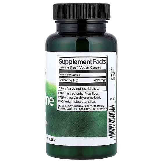 Берберін Swanson Berberine 400 мг 60 капсул Луцьк