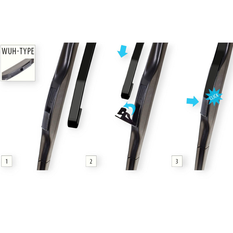 Щетка oximo hybrid 700мм под крюк 9мм дворника Мукачево - изображение 5