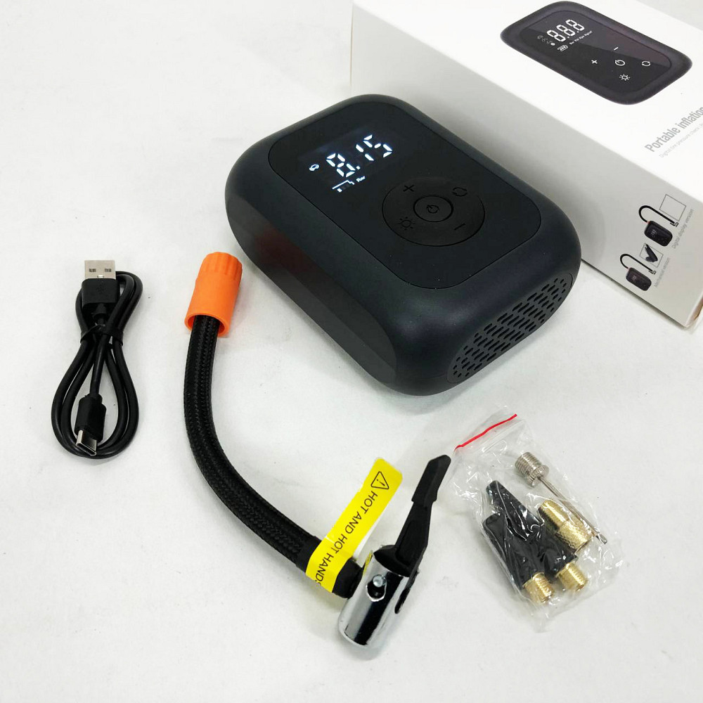 Компресор для підтримки тиску в шинах CZK-4234, Портативний повітряний насос, Компресор підкачки шин AF-13 Львів - фото 7