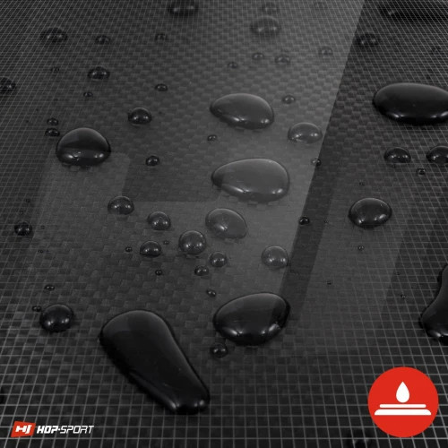 Спортивный складной гимнастический мат Hop-Sport 5 см черный для тренировок фитнеса акробатики дома и зала Киев - изображение 9