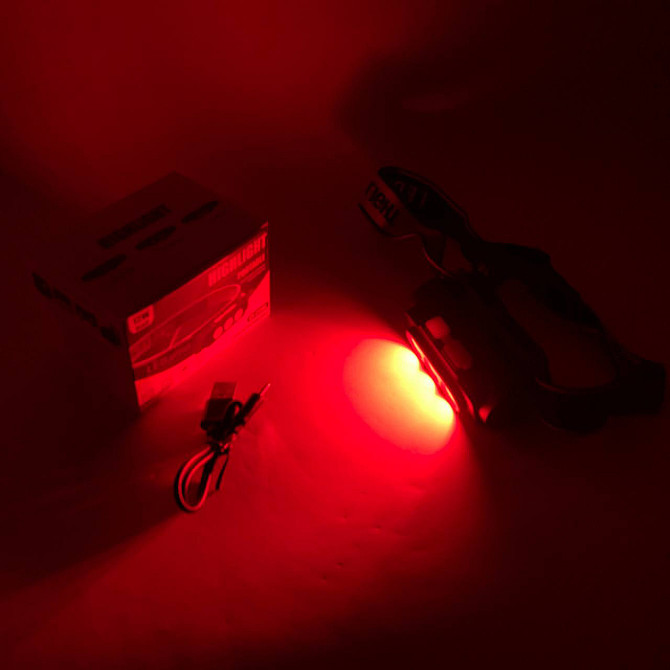 Тактичний ліхтар для риболовлі PLD-2119B-XPE+2COB(white+red), Ліхтарик на голову для домашніх робіт PX-67 Київ - фото 8