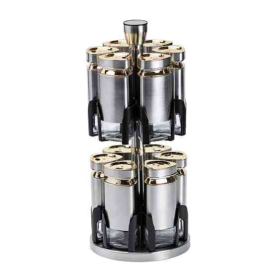 Набір баночок для спецій 12 шт. по 120 мл на підставці Карусель HP1327 Коломия