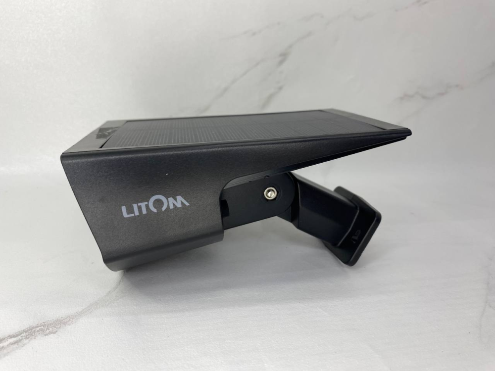 Ландшафтні сонячні прожектори LITOM (12 LED): автономне освітлення, два режими, захист IP67 (Б/В) Київ - фото 1