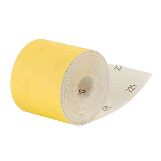 Шкурка шліфувальна, паперова основа, К220, 115 мм × 50 м INTERTOOL BT-0824 Київ