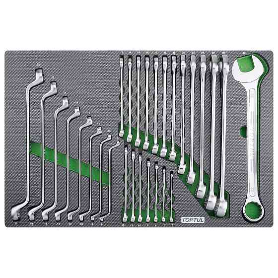 Тележка с инструментом (BUMPER SERIES) 7 секций 413ед. серый TOPTUL GE-41330 Одесса