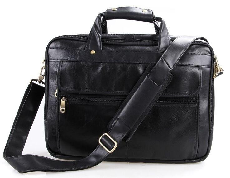 Сумка чоловіча для ноутбука 15.6 Чорна (Vintage) Київ - фото 9