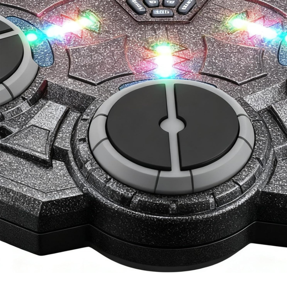 Тренажер для бокса на 6 целей с перчатками детская мишень, аккумуляторный музыкальный с Bluetooth цвет прозрачно черный Каменец-Подольский - изображение 7