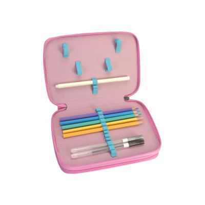 Пенал Cool For School 2 отделения с отворотами Голубой (CF87277) Винница - изображение 3