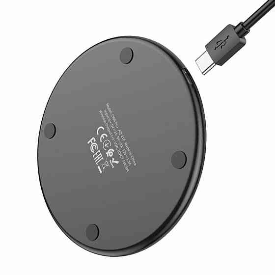 Бездротовий зарядний пристрій HOCO CW6 Pro Easy 15W charging wireless fast charger Black Киев
