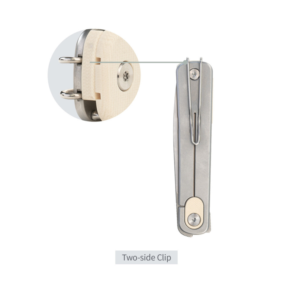 Ніж складаний туристичний SRM Palfrey 135L-GT (8.3 см) 14C28N / G10 білий Київ - фото 11