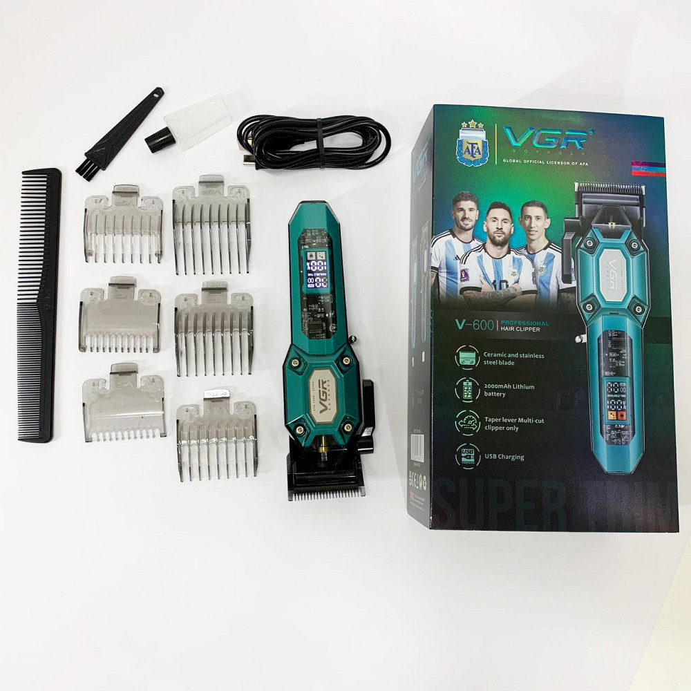 Триммер с насадками разной длины VGR, Универсальный триммер для мужчин, Надежная машинка для стрижки KO-93 Львов - изображение 10