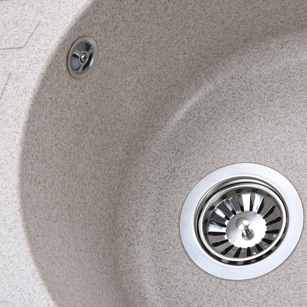 Гранітна мийка Globus Lux ARNO мигдаль 620х500-А0008 Тернопіль - фото 3