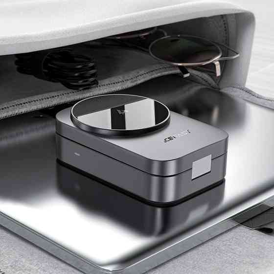 Беспроводное зарядное устройство ACEFAST E22 Desktop 3-in-1 Wireless Charging holder Metal Gray Одесса