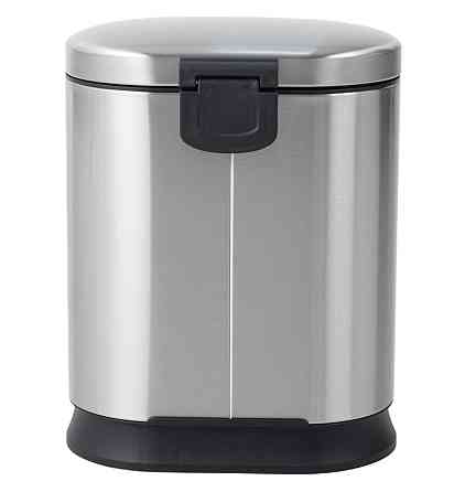 Овальное мусорное ведро с плавным закрытием Mixxus Premium Strong-TC0120 20л, цвет нержавеющая сталь Харьков