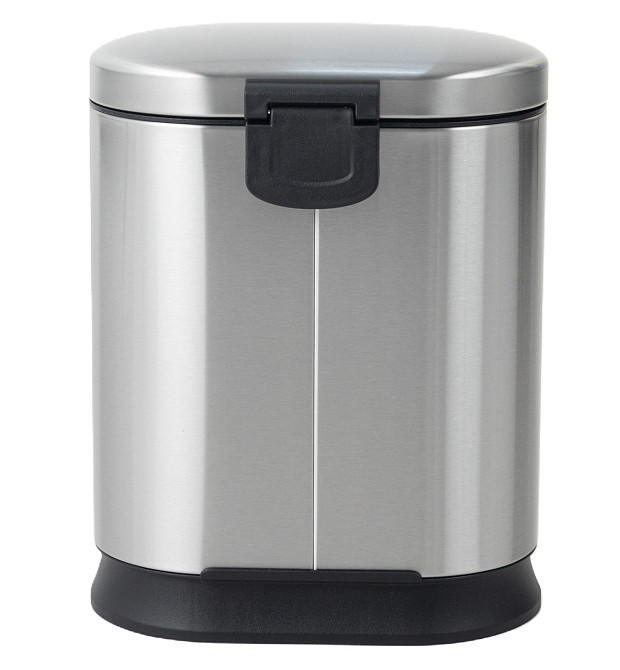 Овальное мусорное ведро с плавным закрытием Mixxus Premium Strong-TC0120 20л, цвет нержавеющая сталь Харьков - изображение 3