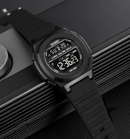 Годинник чоловічий спортивний Skmei 1821 (Чорні з чорним циферблатом) Київ