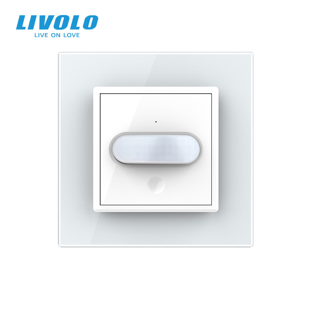 Датчик присутності та руху з автоматичним та ручним керуванням Livolo білий скло (VL-C7FCU-2WP) Коломыя - изображение 5