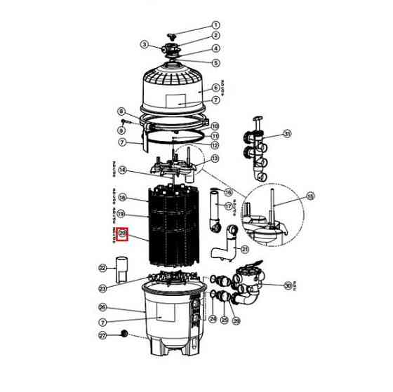 Фільтруючий елемент Hayward (DEX6000DS) Київ