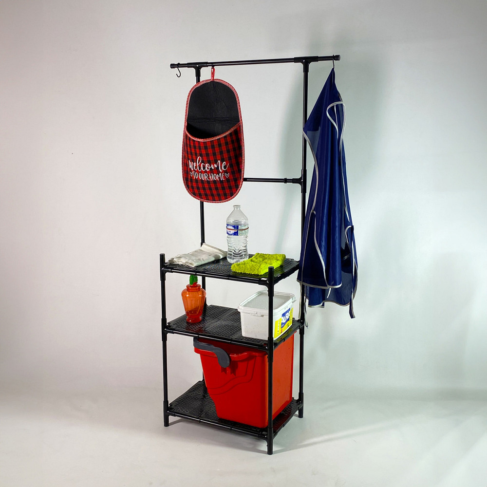 Полиця-етажерка у ванну кімнату Bona Part 2 - 3х ярусний стелаж з поличками для дрібних речей Бориспіль - фото 1