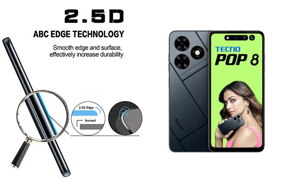 Захисне скло ArmorGlass для Tecno POP 8 – стійке до подряпин та ударів Київ - фото 2