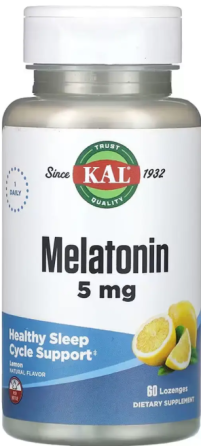 Мелатонин KAL Melatonin 5mg  60 жев таб лимон Киев