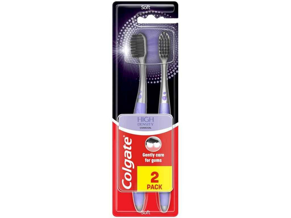 Зубна щітка 2шт High Density Charcoal ТМ Colgate Київ - фото 1