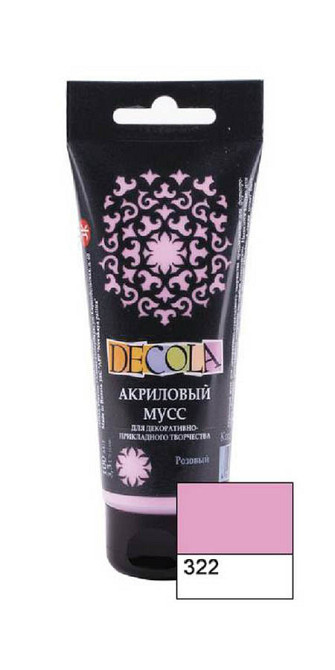 Фарба акріловамусс "Професійна" 352485 рожева, 100мл, шт Київ - фото 1