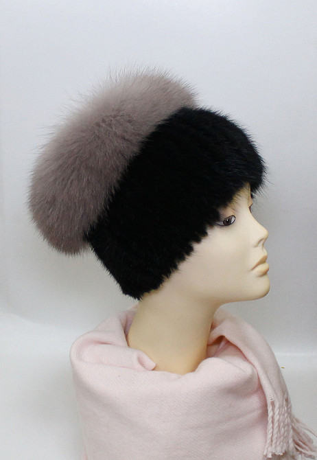 Шапка хутряна жіноча кубанка Кімберлі Чорний Харків - фото 3