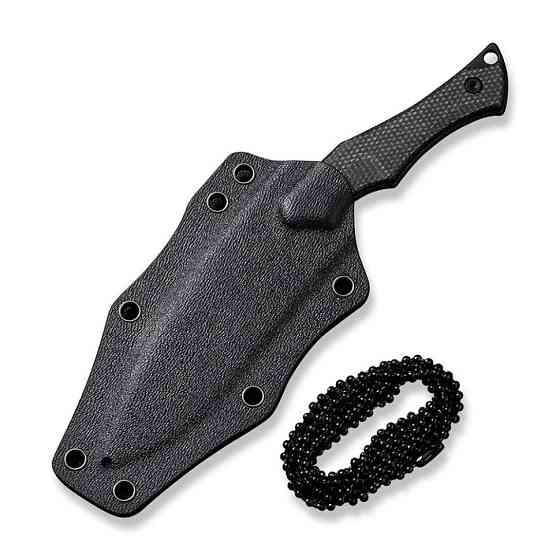 Ніж фіксований тактичний Civivi Vaquita II, (8.1 см) Nitro-V / Micarta чорний Київ