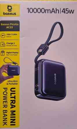 Самий маленький серед потужних повербанк (powerbank) Baseus PicoGo AC22 Ultra Mini 45w 10000 mAh. Харків