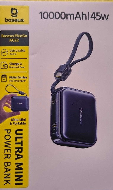Самий маленький серед потужних повербанк (powerbank) Baseus PicoGo AC22 Ultra Mini 45w 10000 mAh. Харків - фото 3