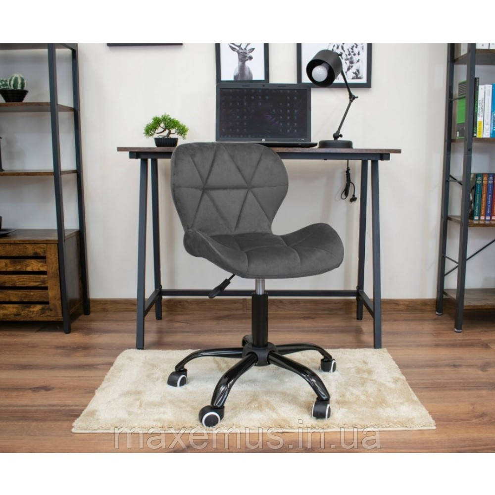 Офисное кресло операторское для персонала Bonro B 5 3 1 кресло на колесах для офиса компьютерное велюр серый Мостиська - фото 1