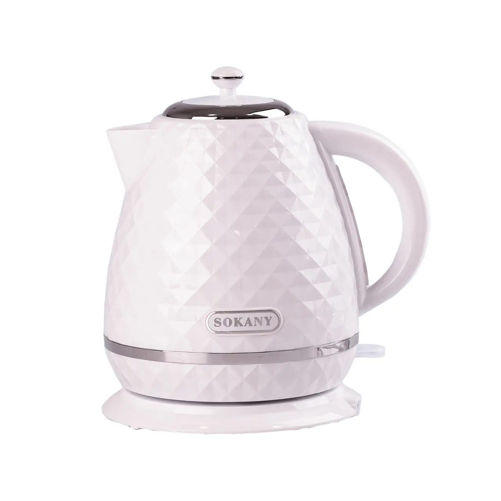 Sokany Електрочайник Sokany 1,7 л дисковий з автовідключенням 2200 Вт Білий SK-1032W Коломыя - изображение 1