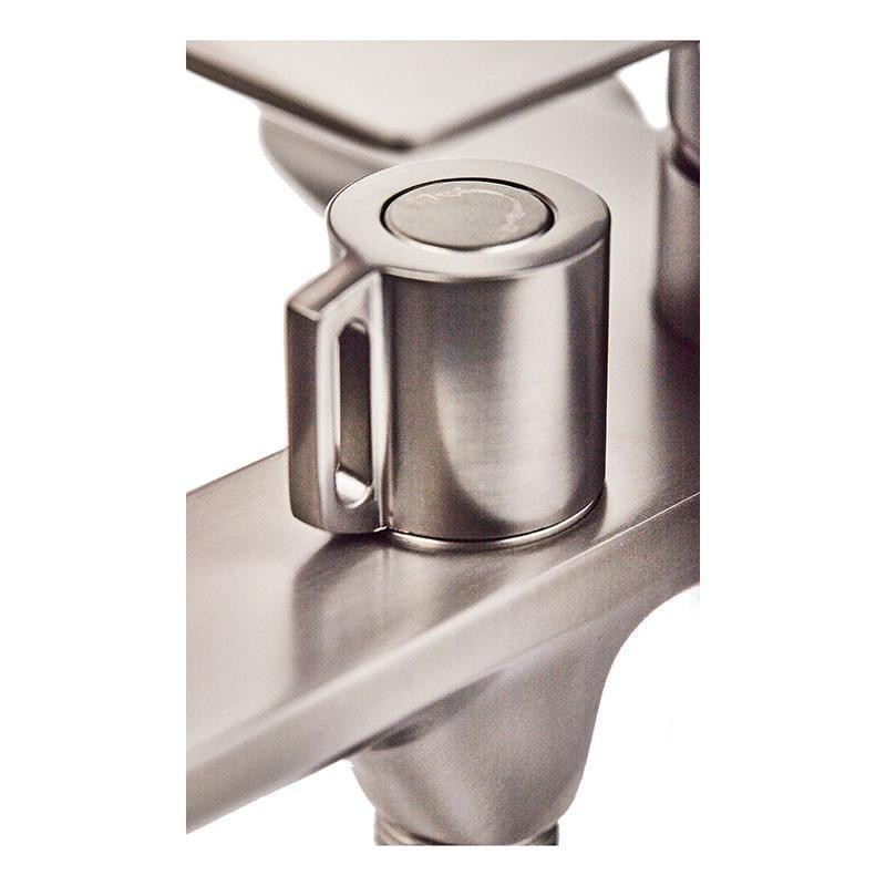 Смеситель для ванны HAIBA ALEX 009 euro GRAPHITE короткий Харьков - изображение 4