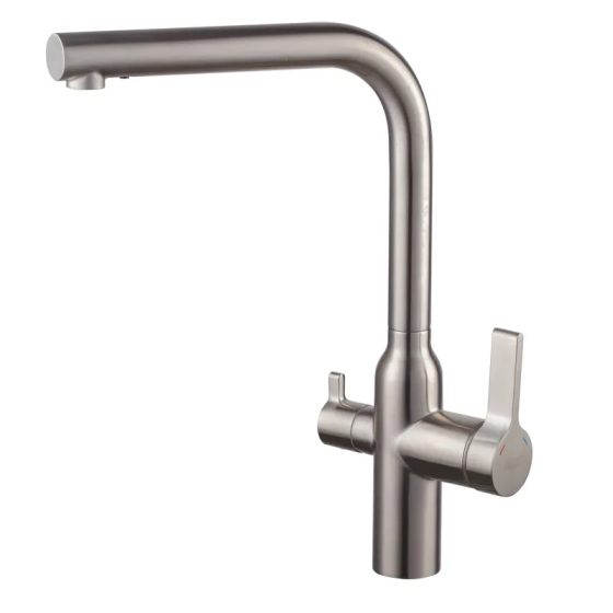 Смеситель для кухни с выходом для питьевой воды Koer KI-72020-02 (из нерж. стали) (KR4797) Киев