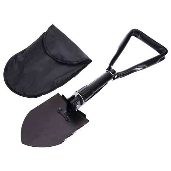 Лопата туристична багатофункціональна Shovel 009, міні лопата для кемпінгу, саперна лопата. WJ-952 Колір: чорний Київ