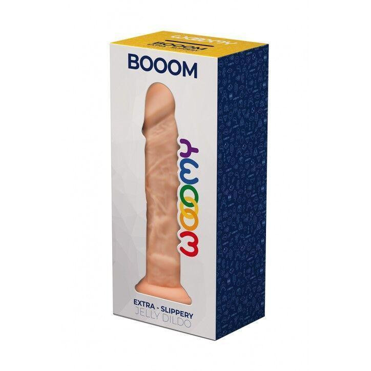 Фалоимитатор Wooomy Booom, с присоской, совместим с трусиками для страпона, 19,3х4,3 см Sex Aura Киев - изображение 3
