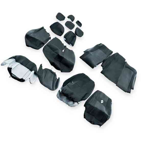 Чехлы renault logan mcv (5 мест) 2009-13 г универсал раздельная «ткань» черные салона Мукачево