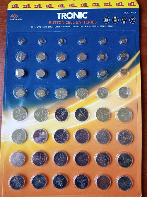 Комплект батарейок таблетки Tronic 48 шт. Полтава - фото 1