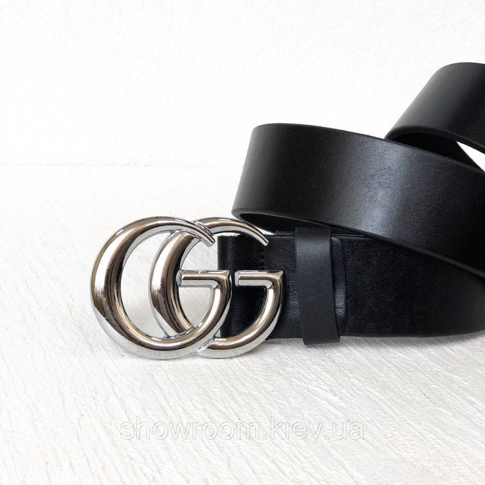 Жіночий стильний шкіряний ремінь (5002) silver Київ - фото 2