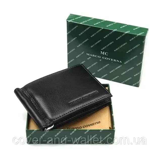 Шкіряний гаманець затискач для купюр і карток Marco Coverna Київ - фото 6