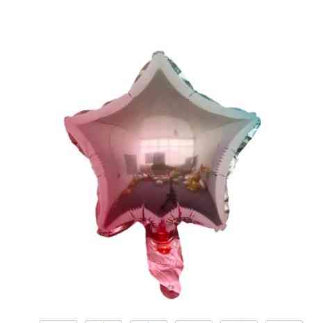 Шарик звездочка фольгированный 10 дюймов розово-голубой Киев
