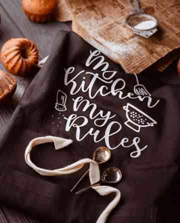 Фартух My Kitchen My Rules (Чорний) Вінниця