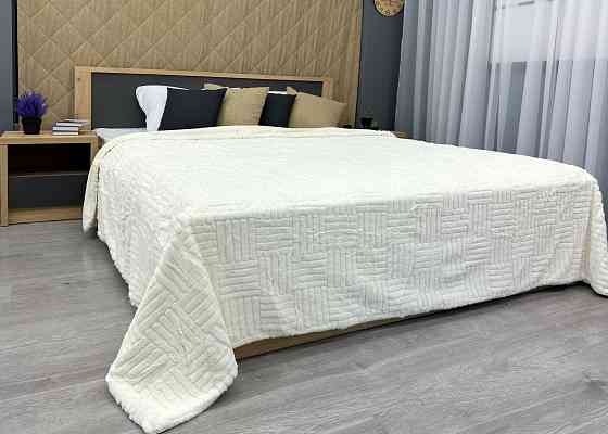 Плед-покривало Преміум 220х240 см (+-5см) Молочний (87-226) Київ