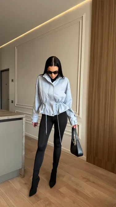 Женская замшевая куртка с талией Одесса - изображение 16