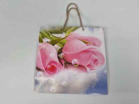 Пакет бумажный подарочный квадратный 23*24*10(артKV-086) (12 шт) Харьков