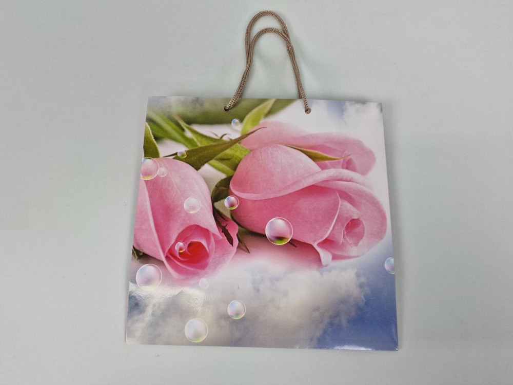 Пакет бумажный подарочный квадратный 23*24*10(артKV-086) (12 шт) Харьков - изображение 3