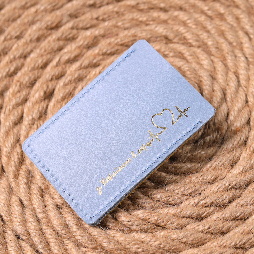 Оригінальний шкіряний картхолдер комбі двох кольорів Серце GRANDE PELLE 16701 Жовто-блакитний Київ - фото 3